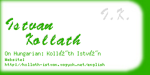 istvan kollath business card